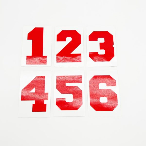 Numbered Labels (6 pack)
